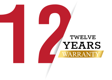 12-year manufacturer's warranty on all hunting & sporting rifles